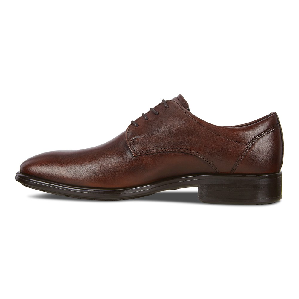 Zapatos Derby Hombre - ECCO Citytray Traditionals - Marrom - ROJ537618